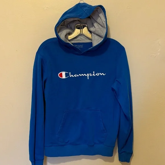 Champion Blue Kids Hoodie - Picture 1 of 1